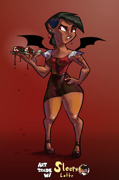 Vita (oc by @sleepylatte)